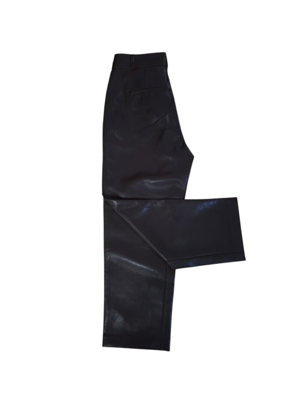 Babaton Command Cropped Faux Leather Pants Size 4 Coffee Bean Brown NWT.